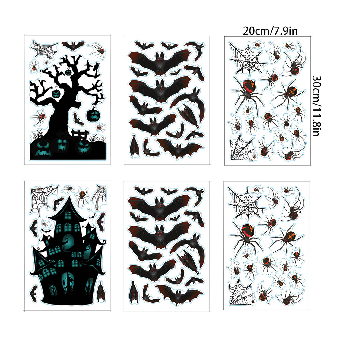 Halloween Static Window Cling Sets – 4 to 20 Pieces – view 6