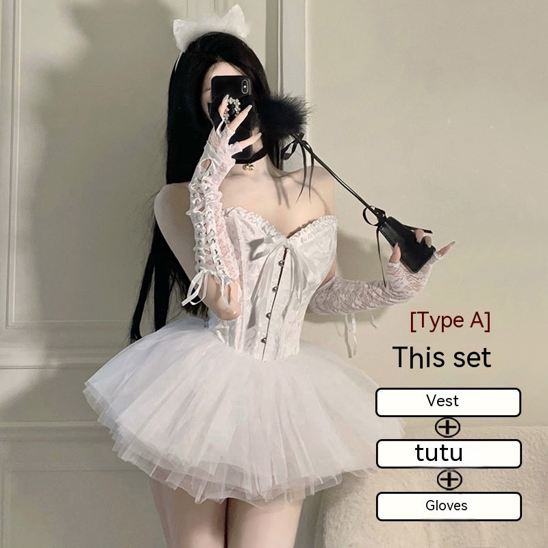Women's Gothic Queen Costume Set – Black or White – view 7