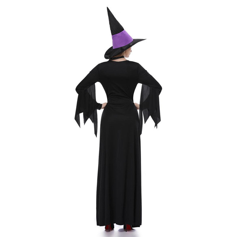 Black & Purple Witch Costume Dress – view 4
