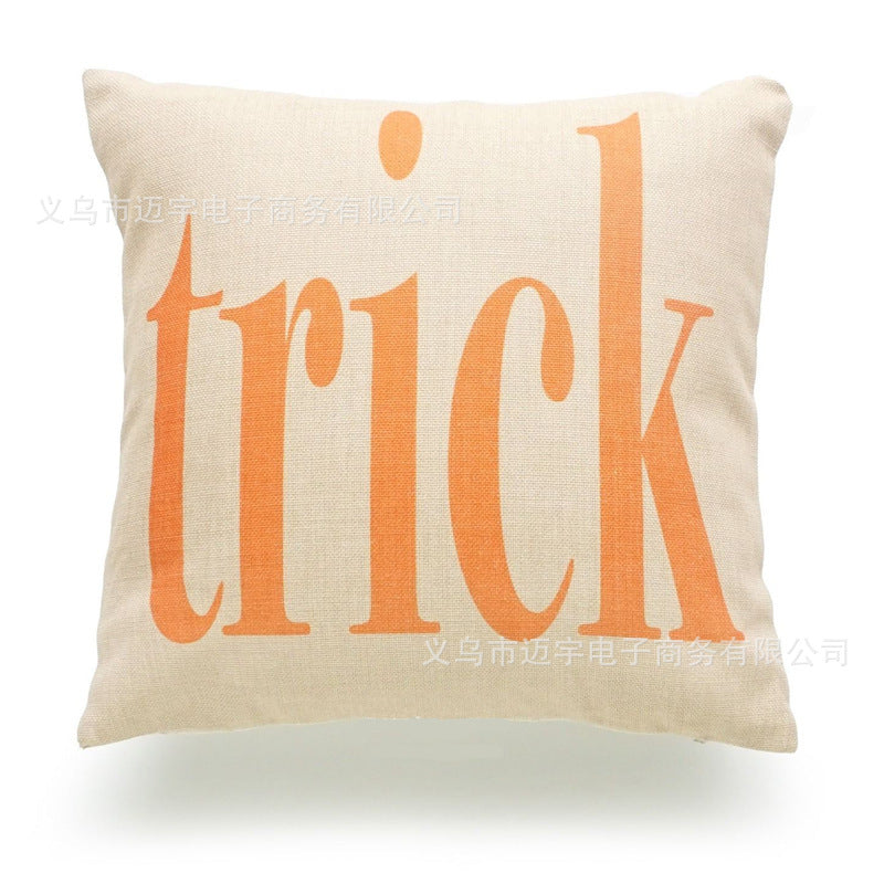 Halloween Linen Throw Pillow Cover – view 4