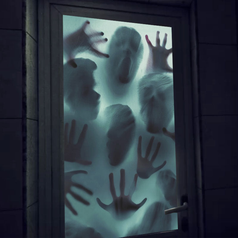 Bloody Hand Ghost Window Cling – 45 × 80 cm