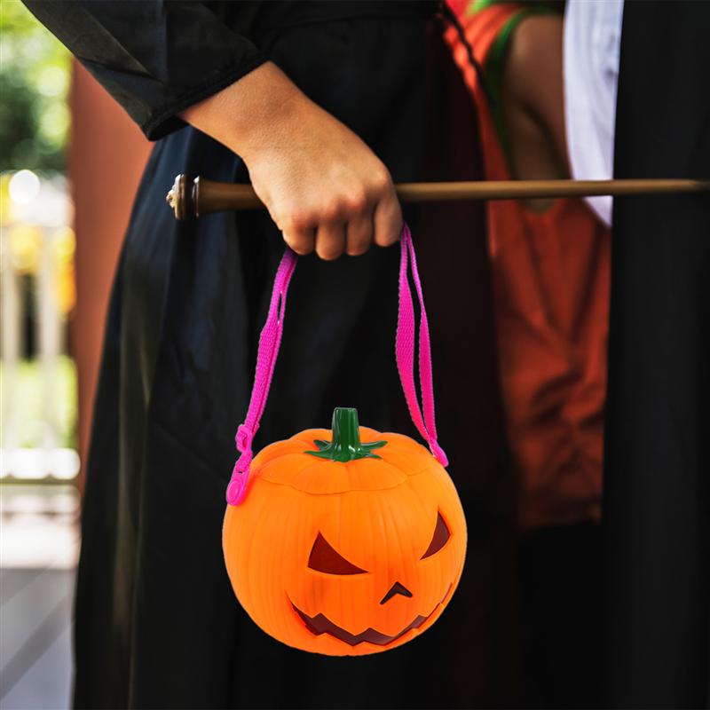 Light-Up Pumpkin Lantern & Candy Bucket