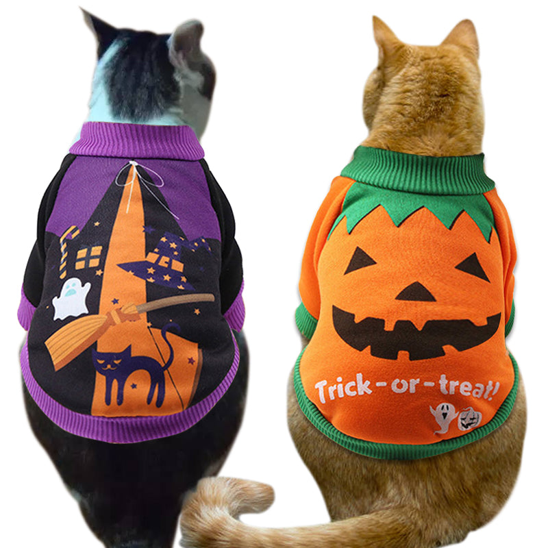 Pumpkin Hooded Pet Costume Coat