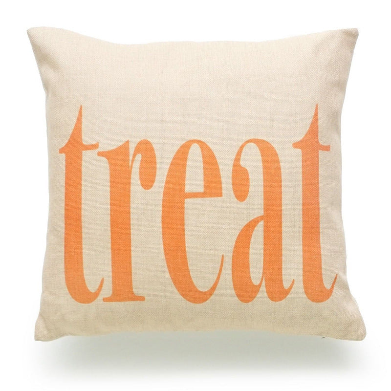 Halloween Linen Throw Pillow Cover – view 10