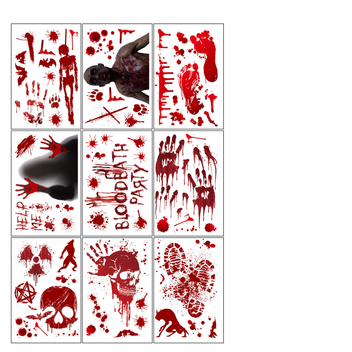 Halloween Static Window Cling Sets – 4 to 20 Pieces – view 8