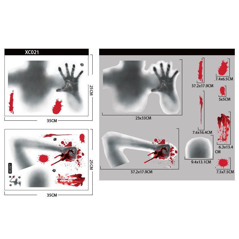 Ghost Horror Window Cling – 9 Designs – view 3