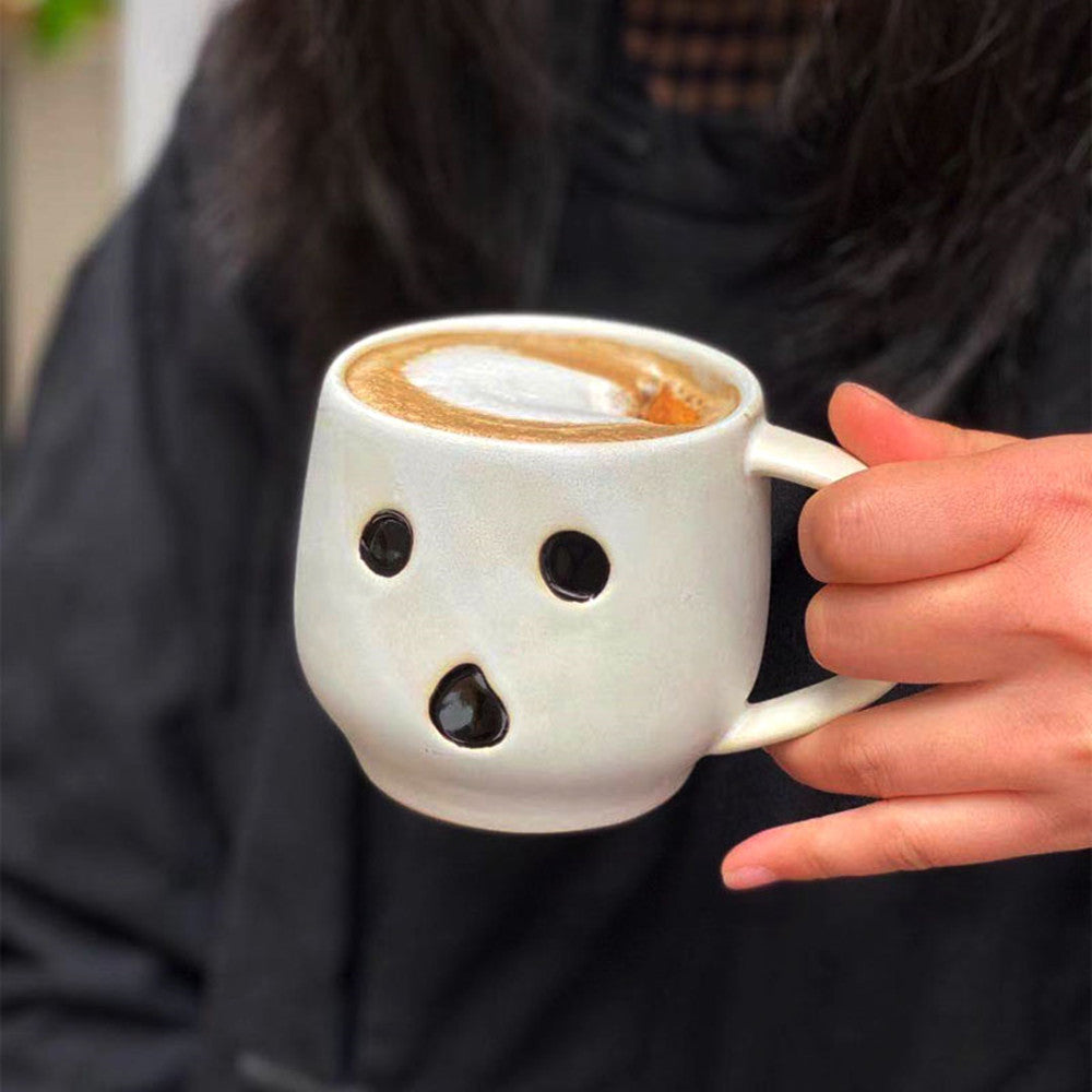 Grimacing Pumpkin Ceramic Mug