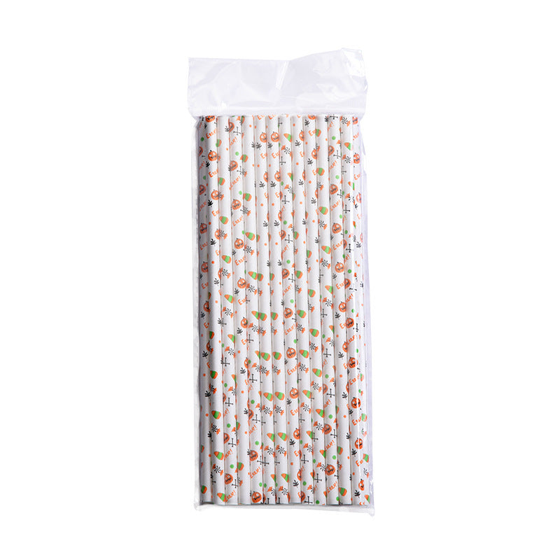 Halloween Paper Party Straws (25-Pack) – view 9