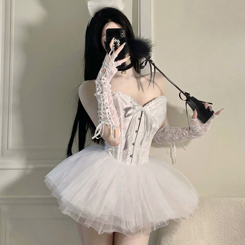 Women's Gothic Queen Costume Set – Black or White – view 10