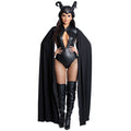 Women's Vampire Witch Jumpsuit Costume with Cape – view 2