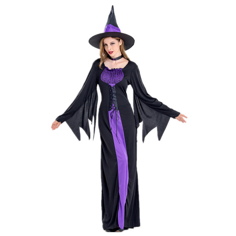 Black & Purple Witch Costume Dress