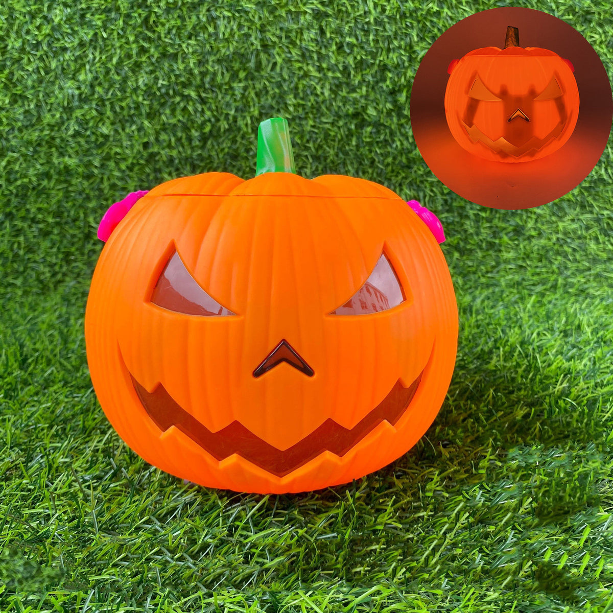 Light-Up Pumpkin Lantern & Candy Bucket – view 4