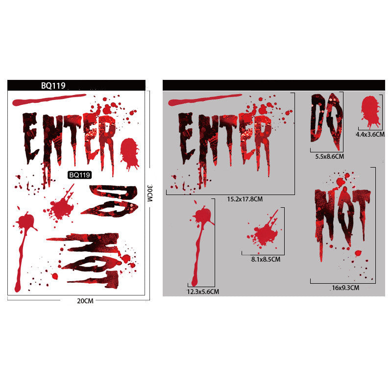 Ghost Horror Window Cling – 9 Designs – view 11