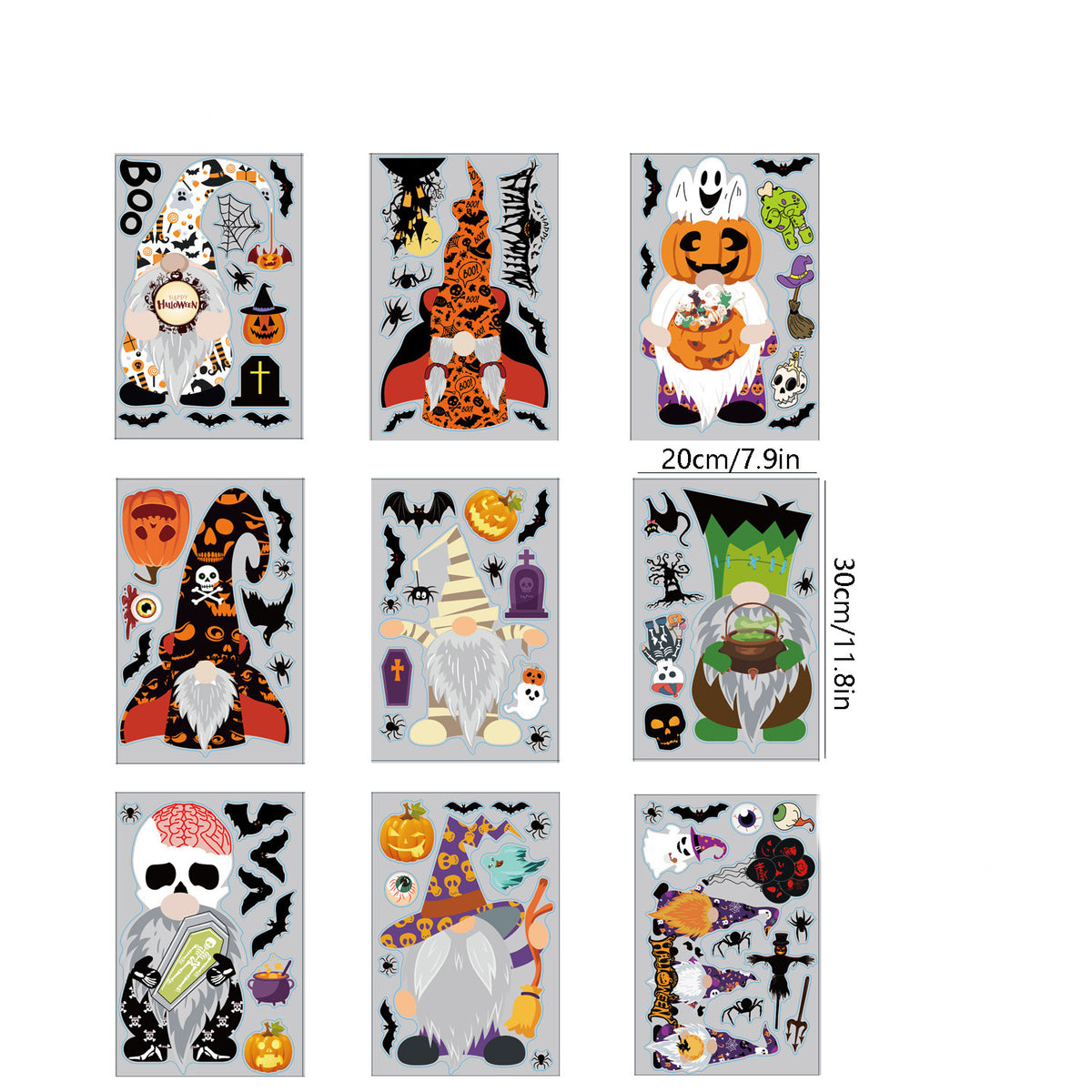 Halloween Static Window Cling Sets – 4 to 20 Pieces – view 9