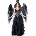 Dark Angel Demon Costume with Wings