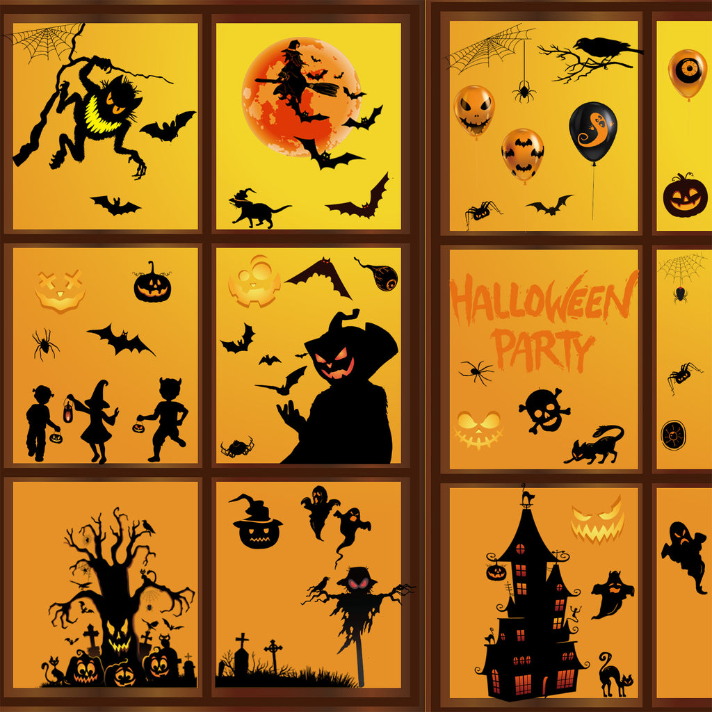 Halloween Static Window Cling Sets – 4 to 20 Pieces