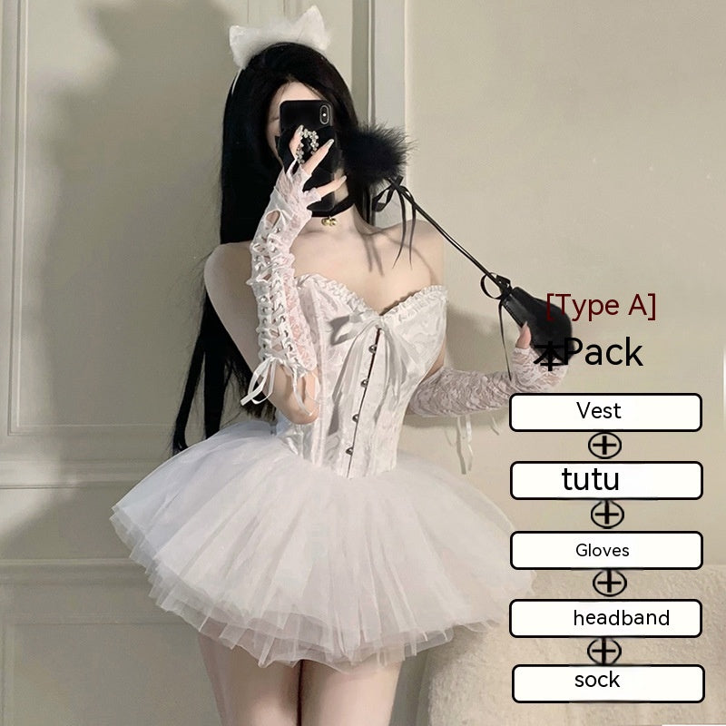 Women's Gothic Queen Costume Set – Black or White – view 9