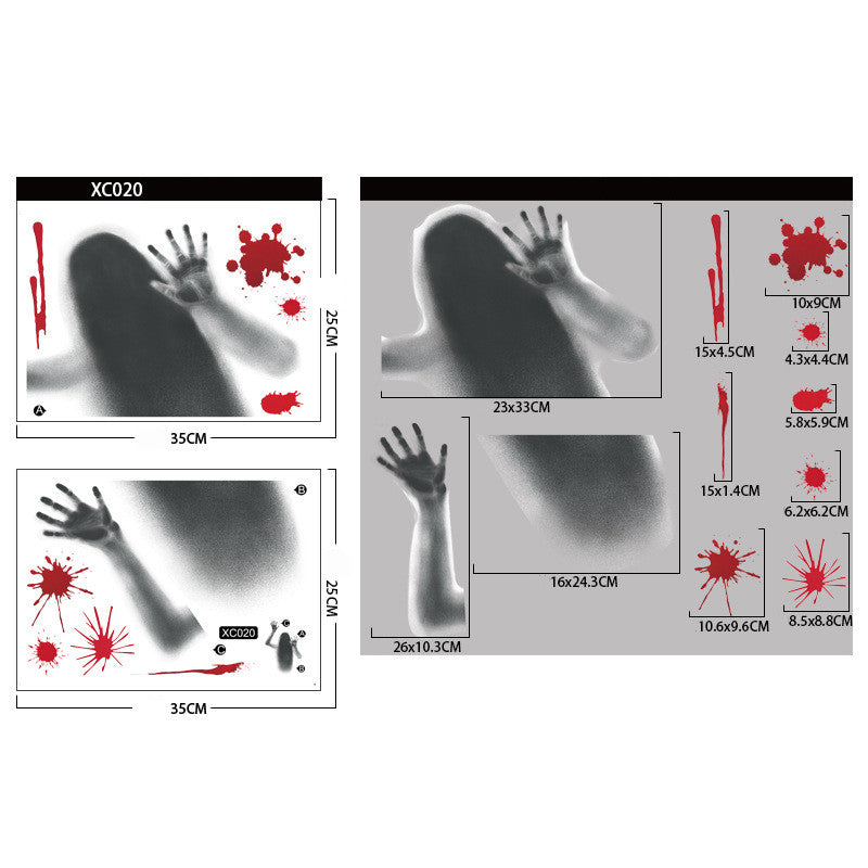 Ghost Horror Window Cling – 9 Designs – view 7