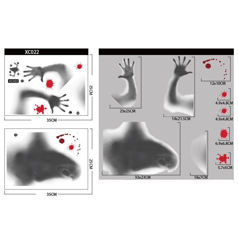Ghost Horror Window Cling – 9 Designs – view 5
